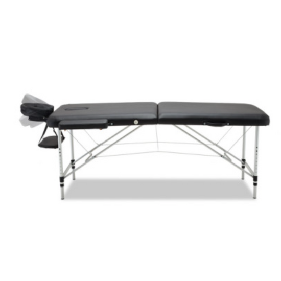 Portable Two-Fold Massage Table - Black or Grey