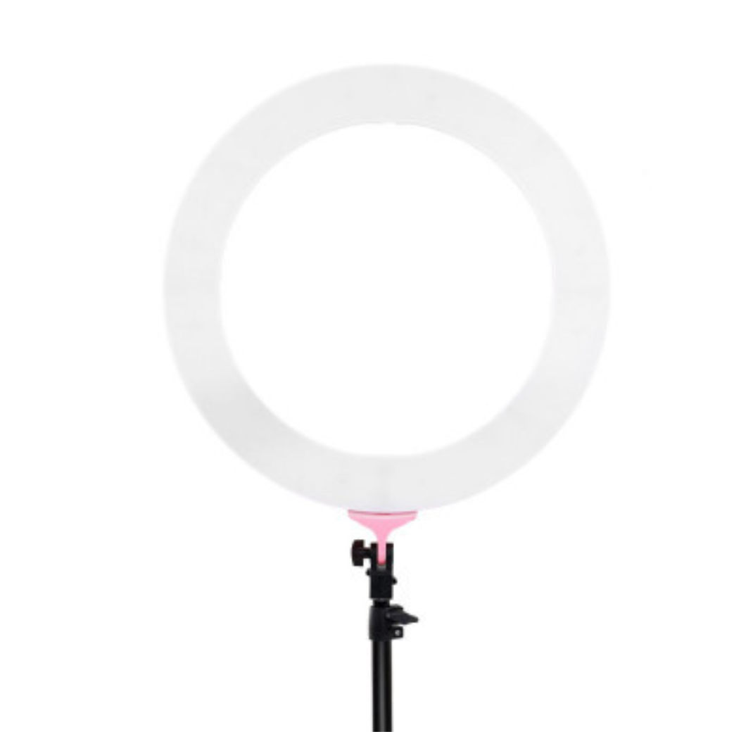 Load image into Gallery viewer, LED Dimmable Ring Light 48.5cm/19&amp;quot; 5800LM Pink
