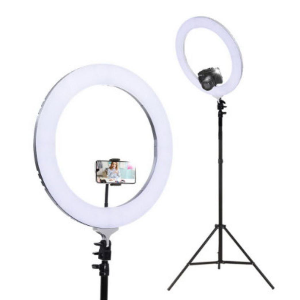 LED Dimmable Ring Light 48.5cm/19" 5800LM Silver