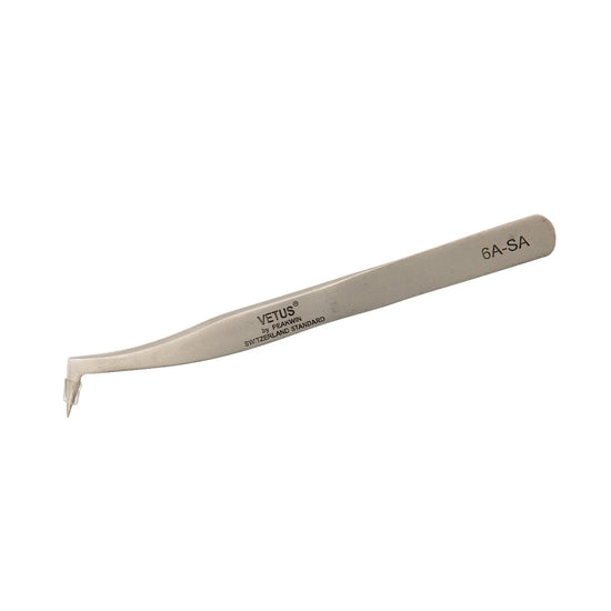 Vetus 6A-SA   Professional Tweezer for Volume and 3D Lashes - Lash and Brow Supplies
