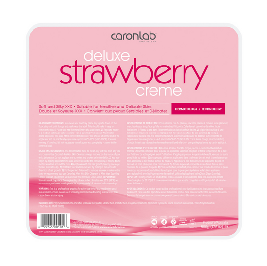 Caronlab Strawberry Creme Hard Wax 500g Pallet