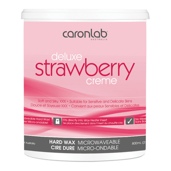 Caronlab Strawberry Creme Hard Wax 800g Microwaveable