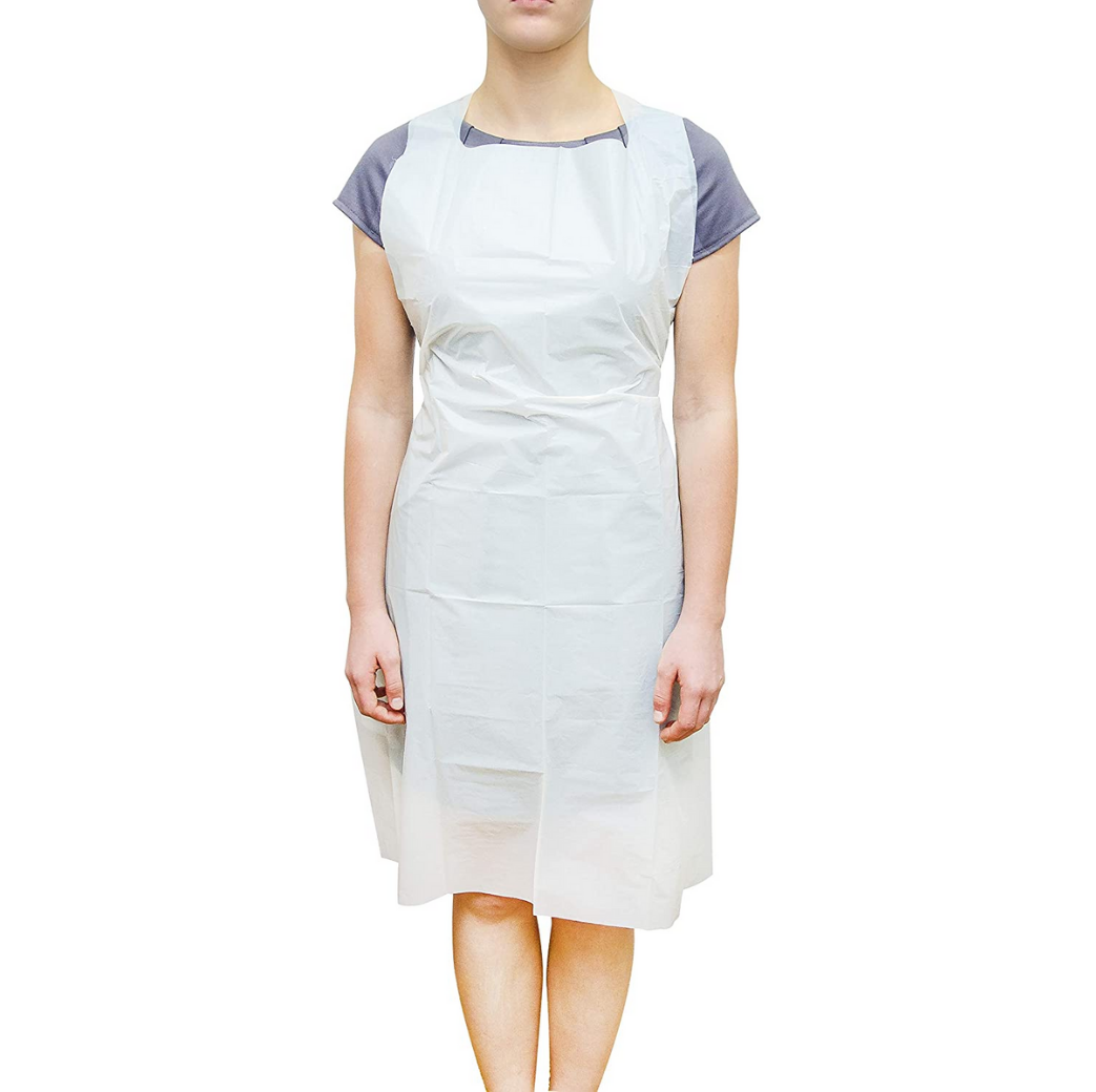 Disposable Apron White (100 pcs) *Must Have* - Lash and Brow Supplies