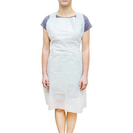 Disposable Apron White (100 pcs) *Must Have* - Lash and Brow Supplies
