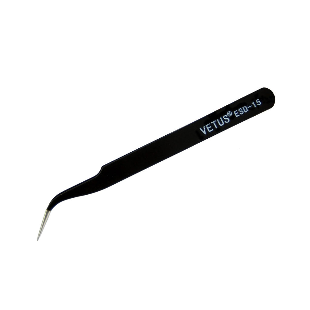 Load image into Gallery viewer, Vetus ESD-15 Professional Curved Tweezer - Lash and Brow Supplies

