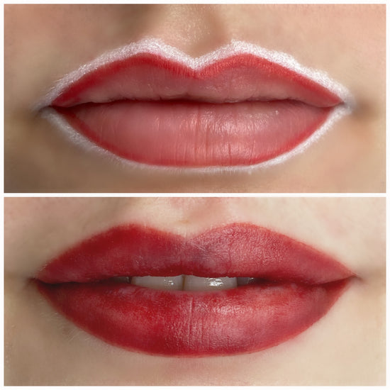 Red Lip Liner for Lip Blush Mapping - Lash and Brow Supplies