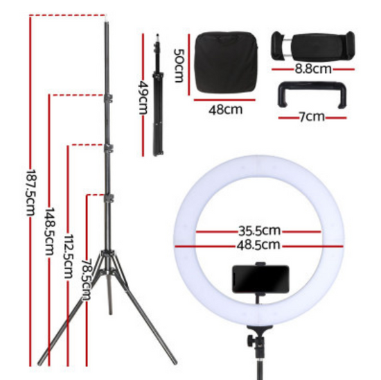 Megatrade 12 inch LED Ring Fill Light Dimmable Mini Ring Light Ring Flash -  Megatrade : Flipkart.com
